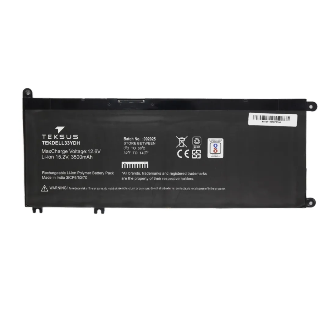 Teksus Laptop Battery Compatible For Dell Latitude 3490 | 33YDH - Image 2