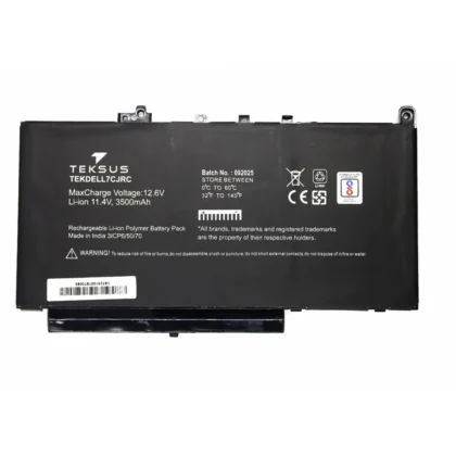 Teksus Laptop Battery Compatible For Dell E7470 | 7CJRC