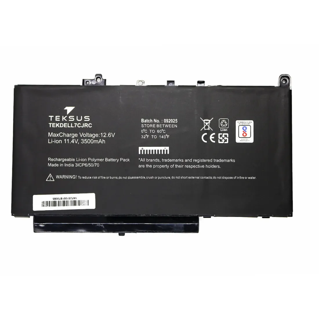 Teksus Laptop Battery Compatible For Dell E7470 | 7CJRC - Image 2