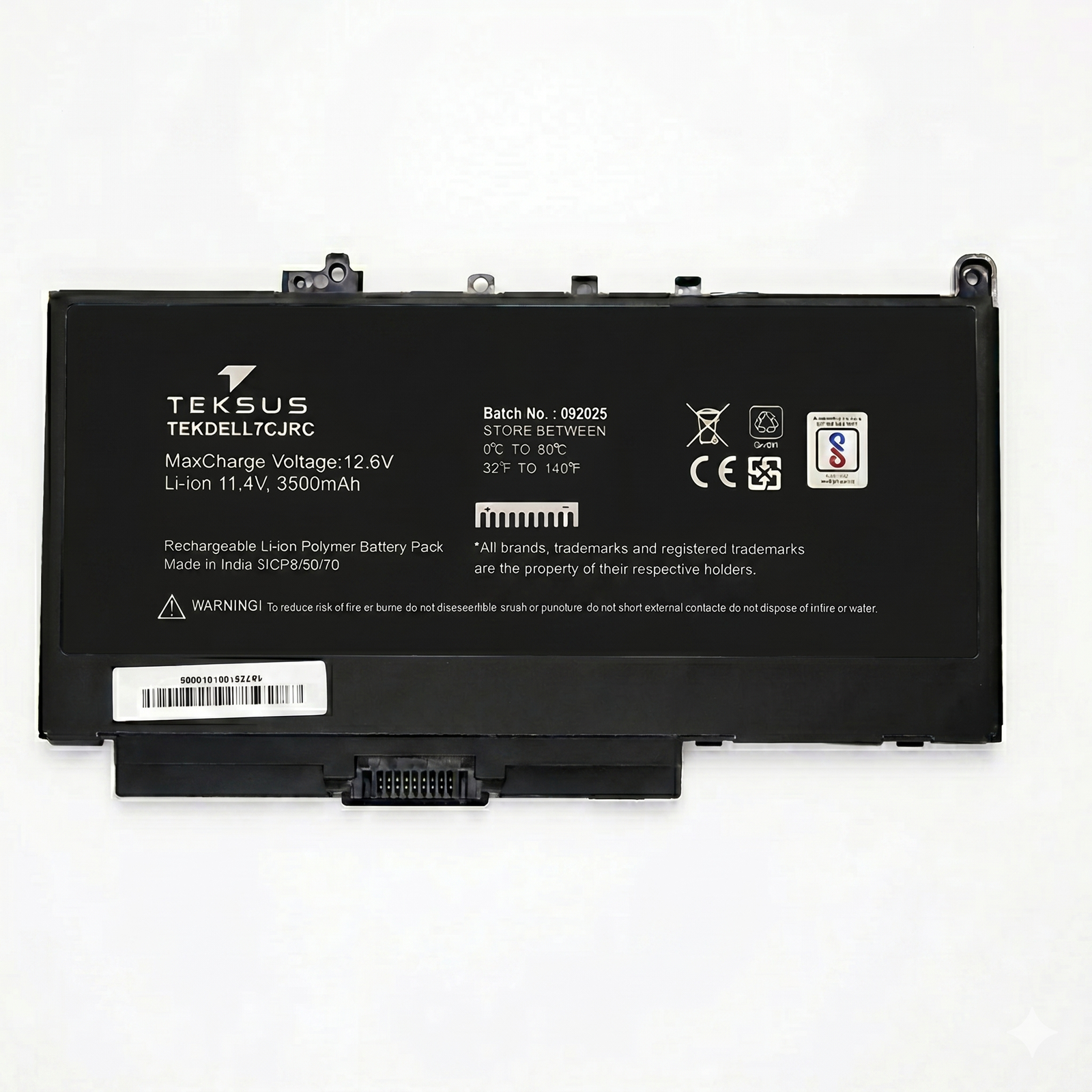 Teksus Laptop Battery Compatible For Dell E7470 | 7CJRC