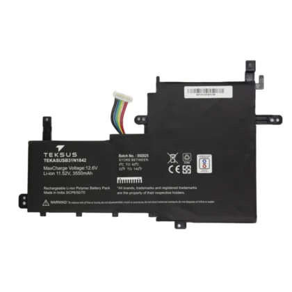 Teksus Laptop Battery Compatible For Asus X513 | B31N1842