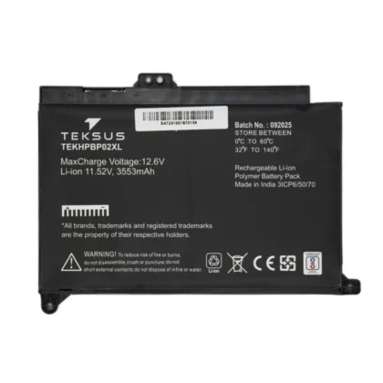 Teksus Laptop Battery Compatible For HP BP02XL