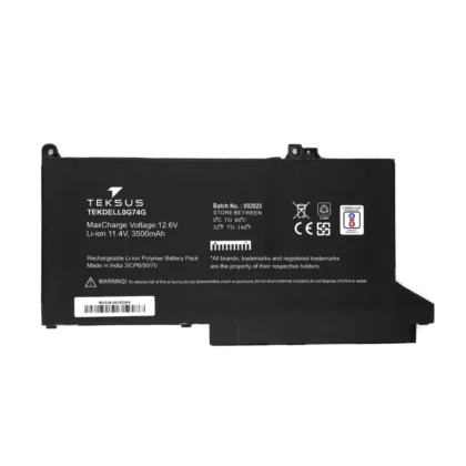 Teksus Laptop Battery Compatible For Dell 0G74G | E7280
