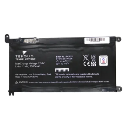 Teksus Laptop Battery Compatible For Dell Inspiron 15 | 5565 | 5567 | 5568 | WDX0R