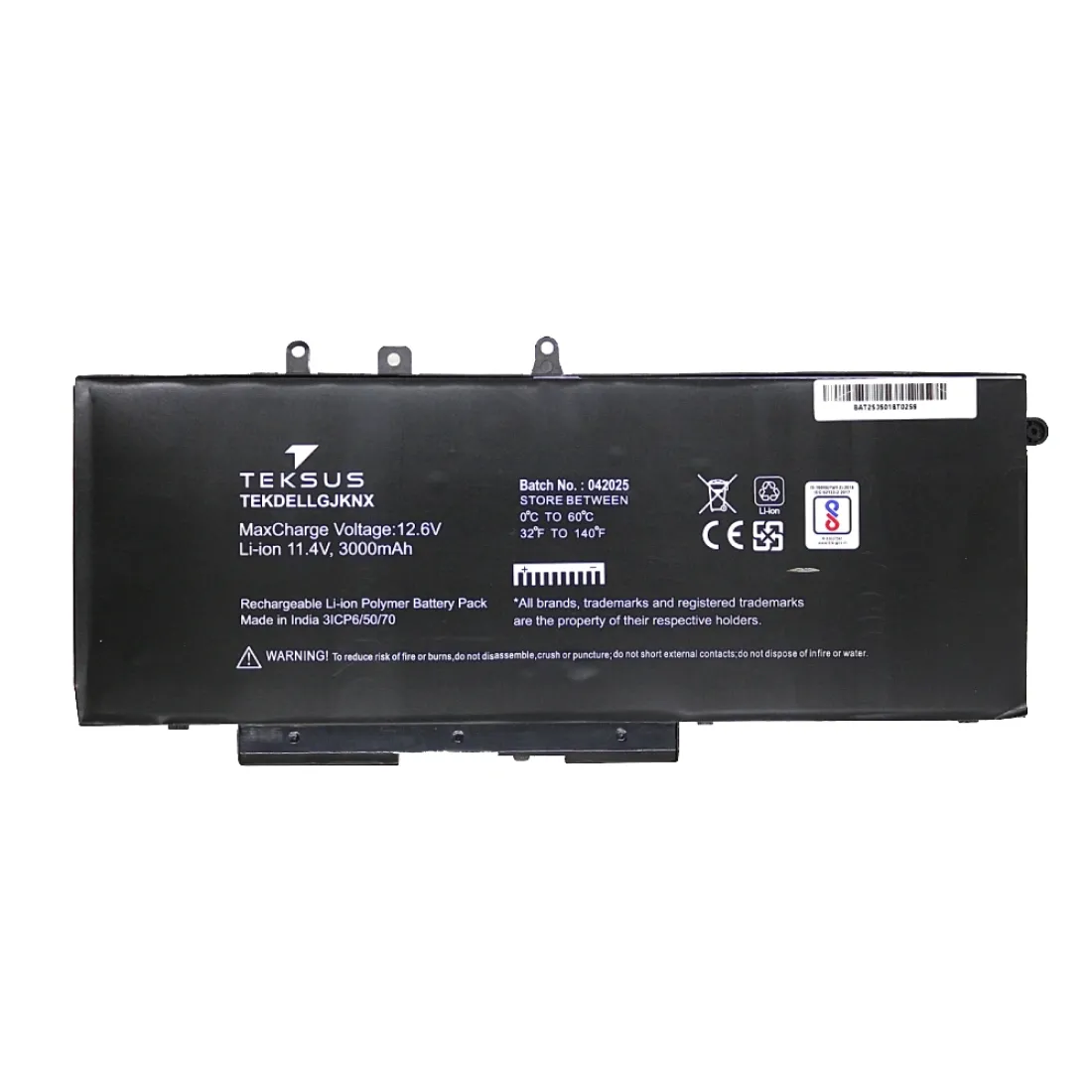 Teksus Laptop Battery Compatible For Dell Latitude 5480 | 5580 | GJKNX - Image 2