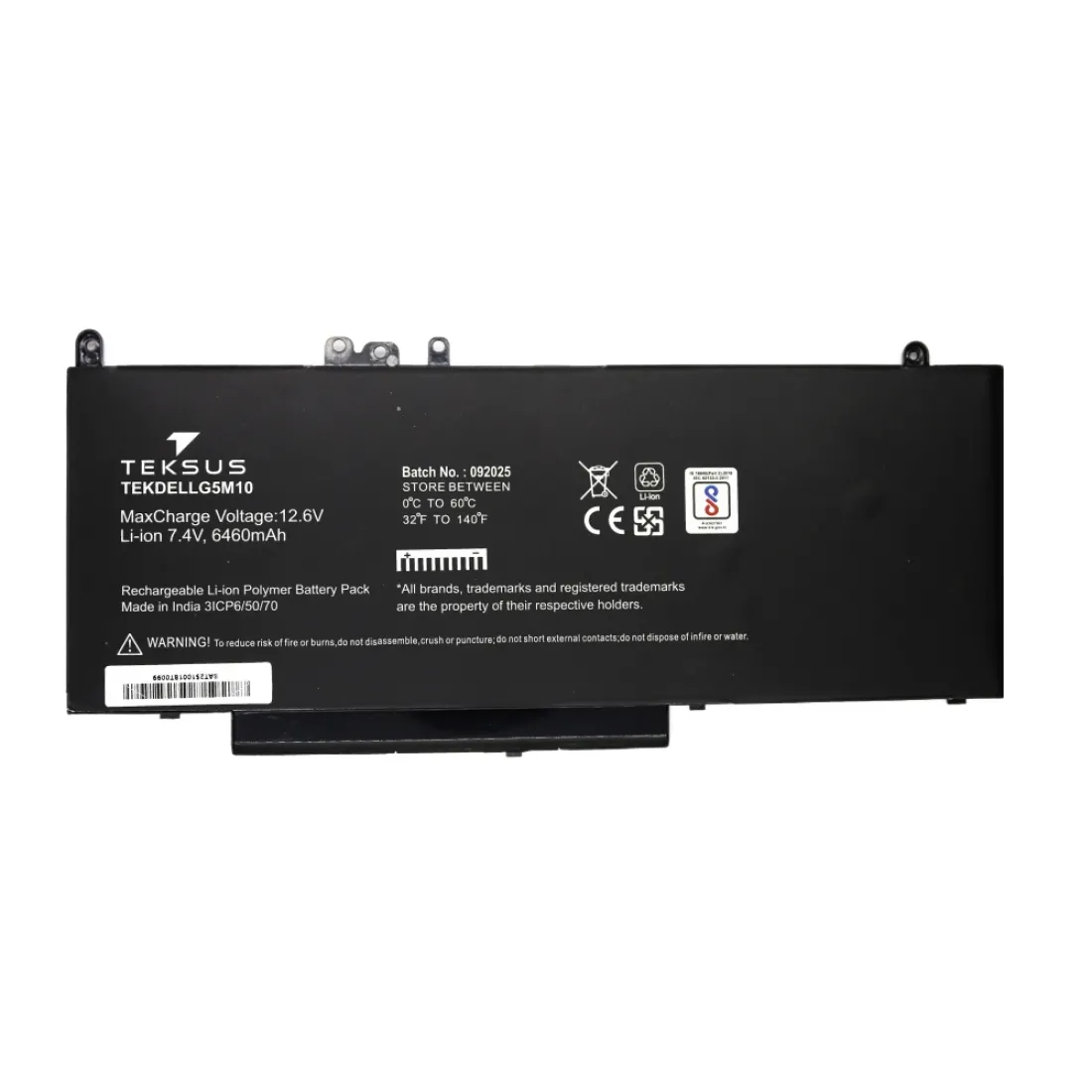 Teksus Laptop Battery Compatible For Dell Latitude E5450 | G5M10 - Image 2
