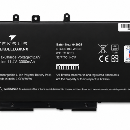 Teksus Laptop Battery Compatible For Dell Latitude 5480 | 5580 | GJKNX