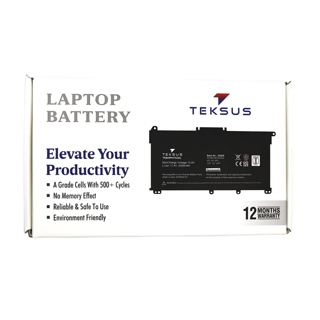 Teksus Laptop Battery Compatible For HP TF03XL 3C