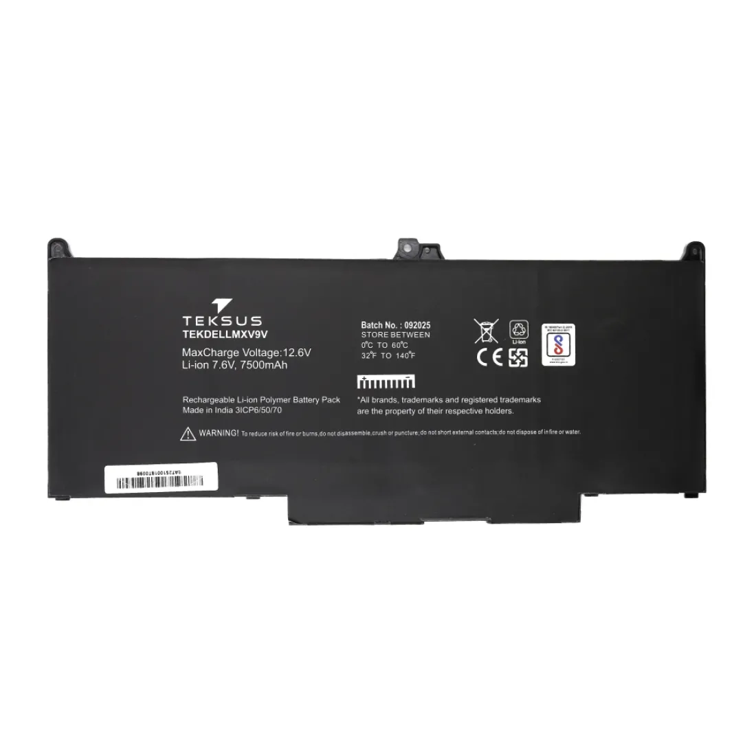 Teksus Laptop Battery Compatible For Dell Latitude 5300 | MXV9V - Image 2