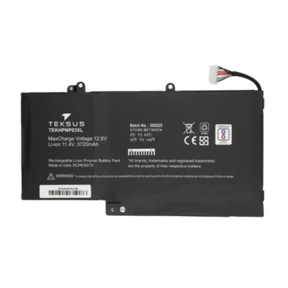 Teksus Laptop Battery Compatible For HP NP03XL