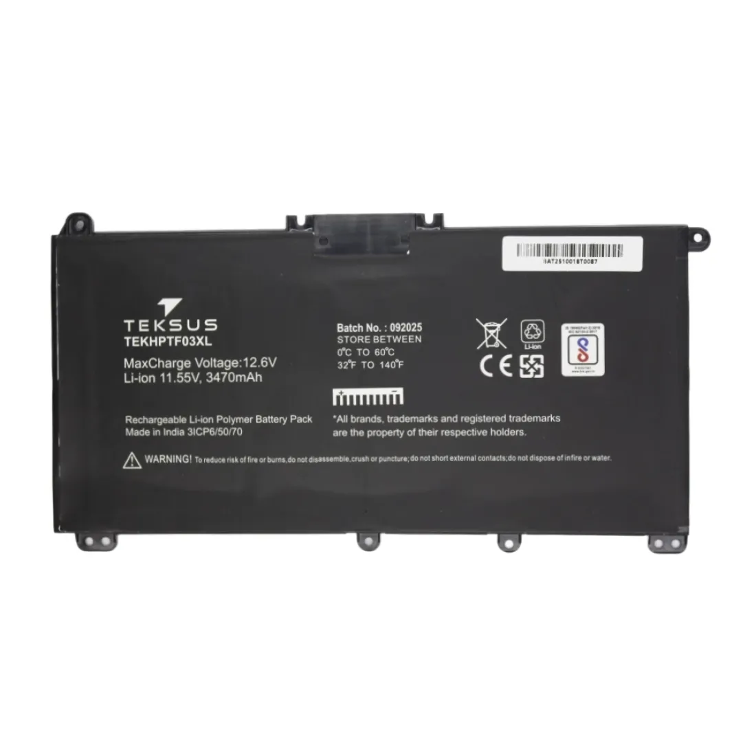 Teksus Laptop Battery Compatible For HP TF03XL 3C - Image 2