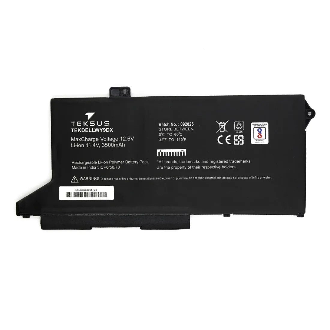Teksus Laptop Battery Compatible For Dell Latitude 5520 | WY9DX - Image 2