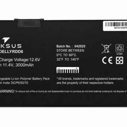 Teksus Laptop Battery Compatible For Dell Vostro 5490 | YRDD6