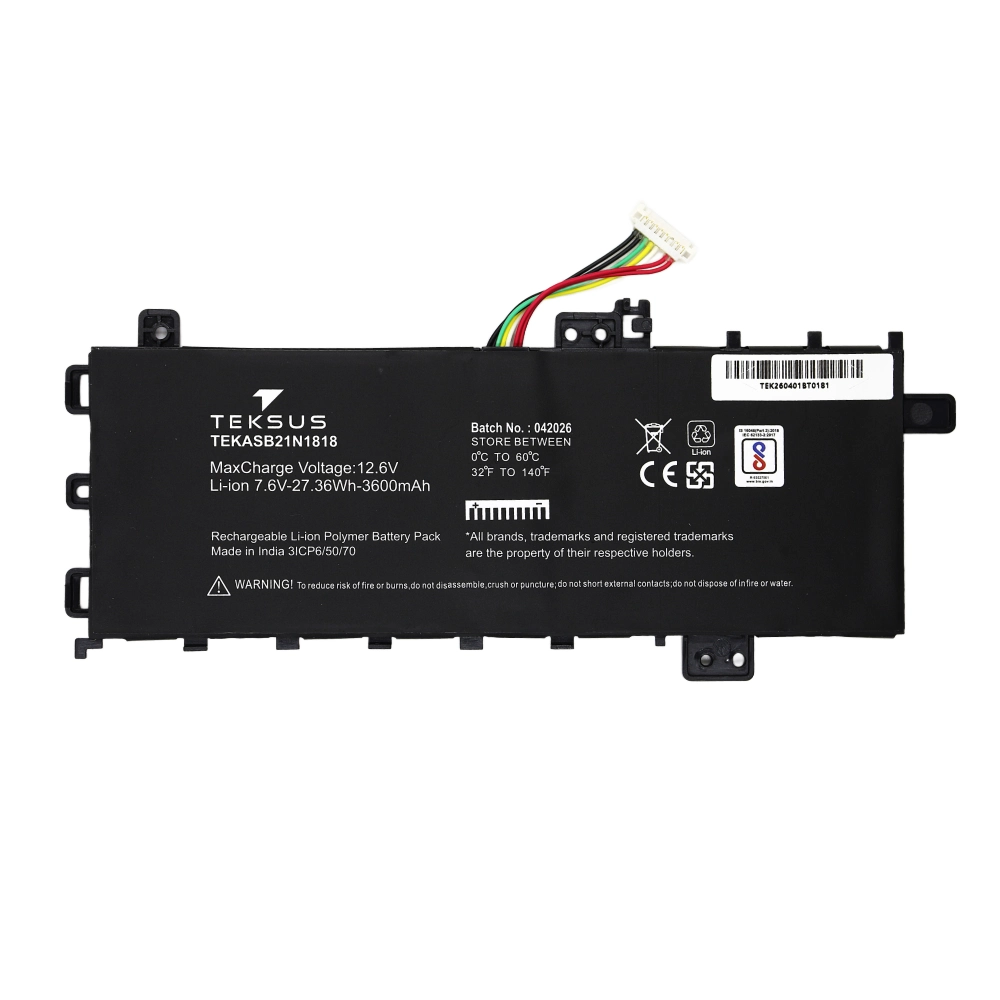 Teksus Laptop Battery Compatible For Asus B21N1818-1 2C