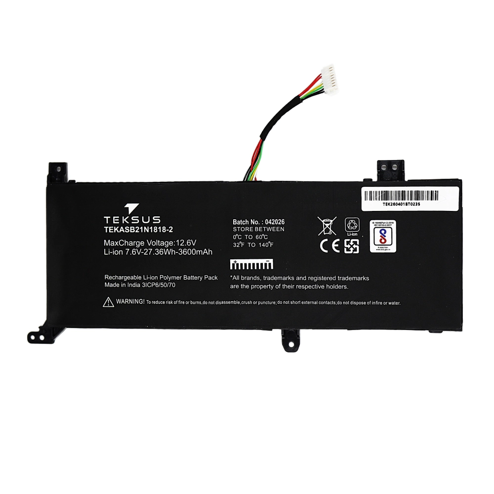 Teksus Laptop Battery Compatible For Asus B21N1818-2 2C