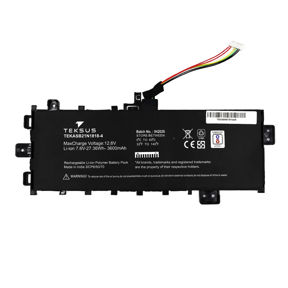 Teksus Laptop Battery Compatible For Asus B21N1818-4 2C