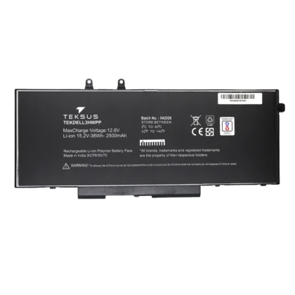 Teksus Laptop Battery Compatible For Dell 3HWPP 4C
