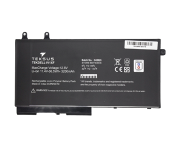 Teksus Laptop Battery Compatible For Dell Latitude 1V1XF 3C