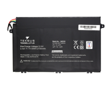 Teksus Laptop Battery Compatible For Dell Latitude 271J9 3C