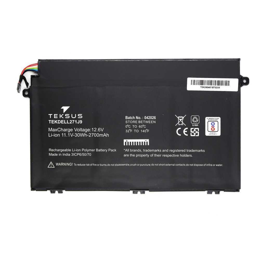 Teksus Laptop Battery Compatible For Dell Latitude 271J9 3C