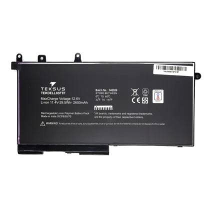Teksus Laptop Battery Compatible For Dell Latitude 93FTF