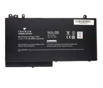 Teksus Laptop Battery Compatible For Dell Latitude RYXXH 3C