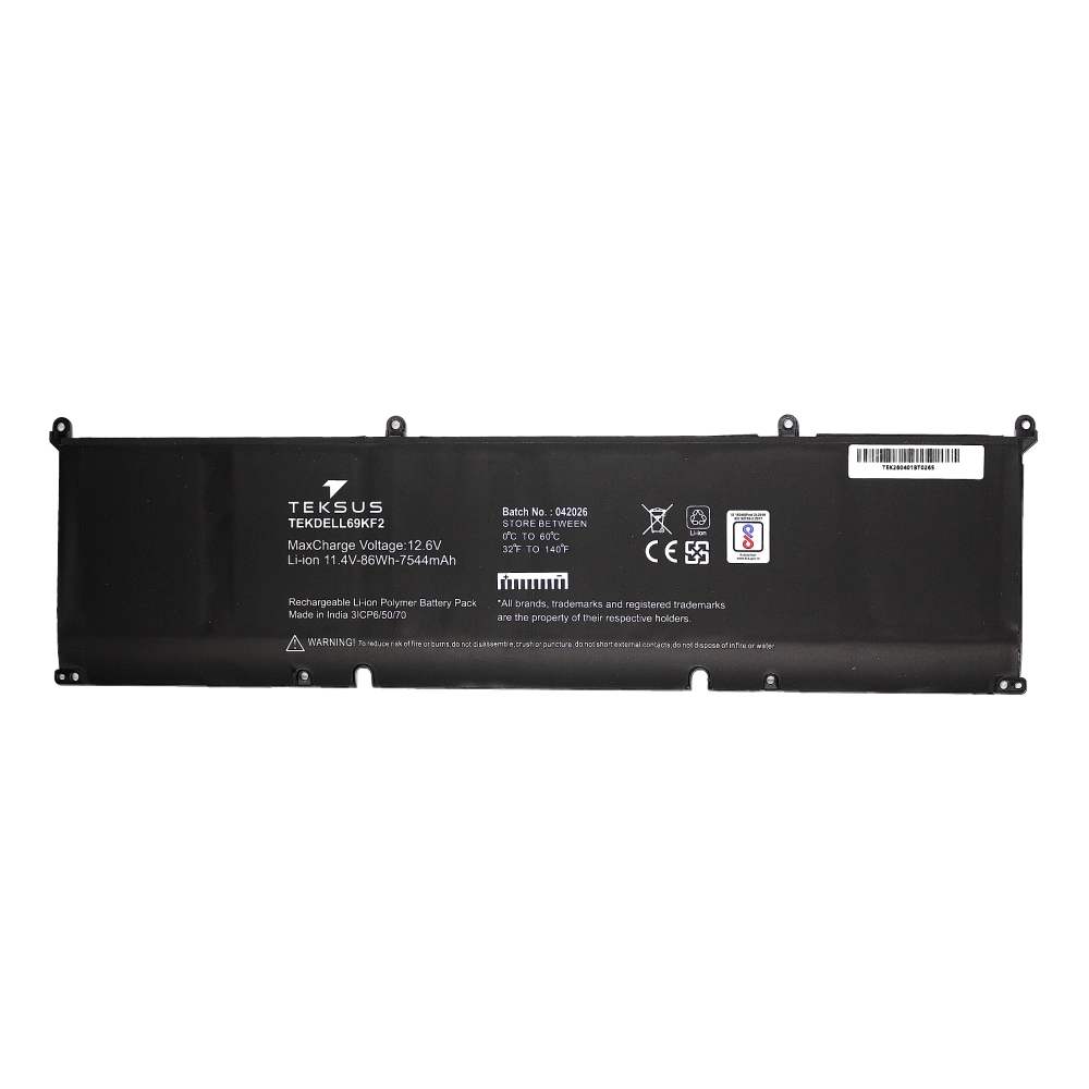 Teksus Laptop Battery Compatible For Dell XPS 15 9500 - 69KF2