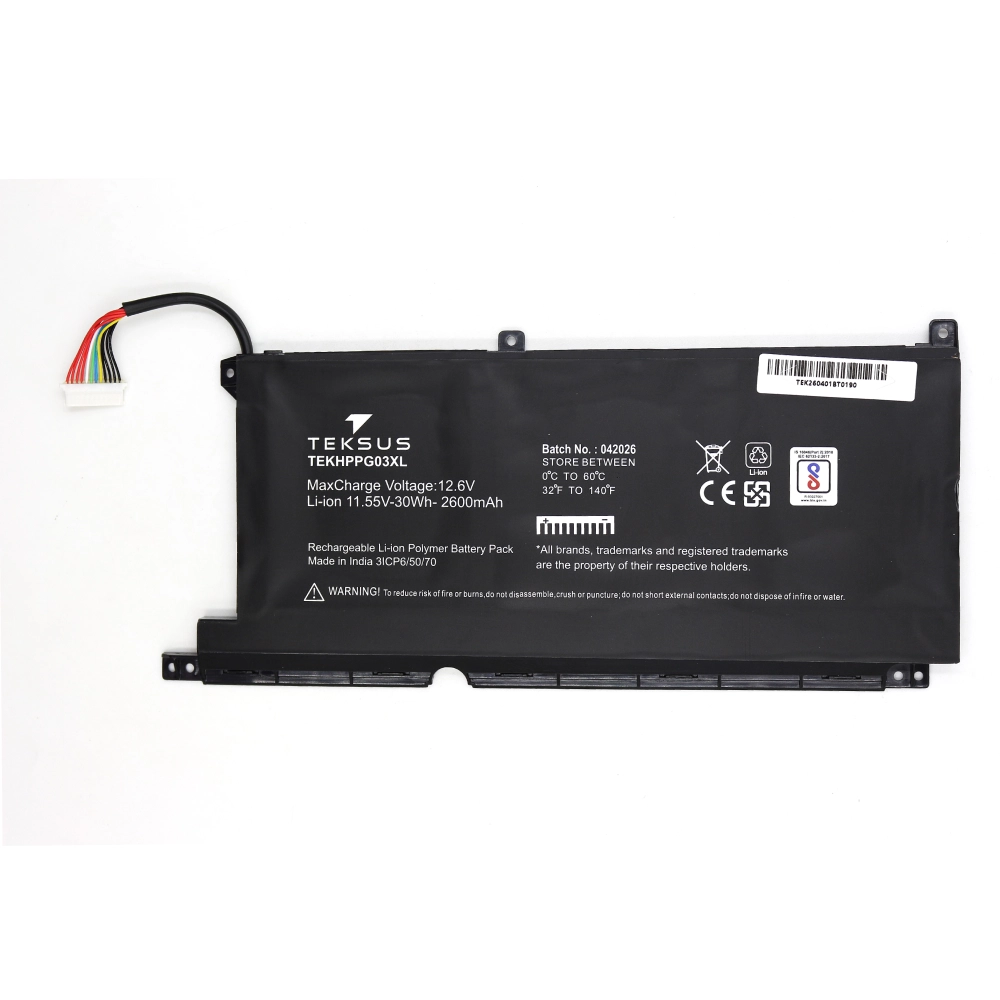 Teksus Laptop Battery Compatible For HP PG03XL 3C