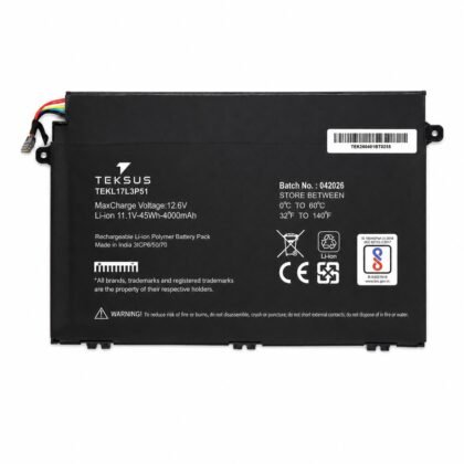 Teksus Laptop Battery Compatible For Lenovo ThinkPad L17L3P51 3C