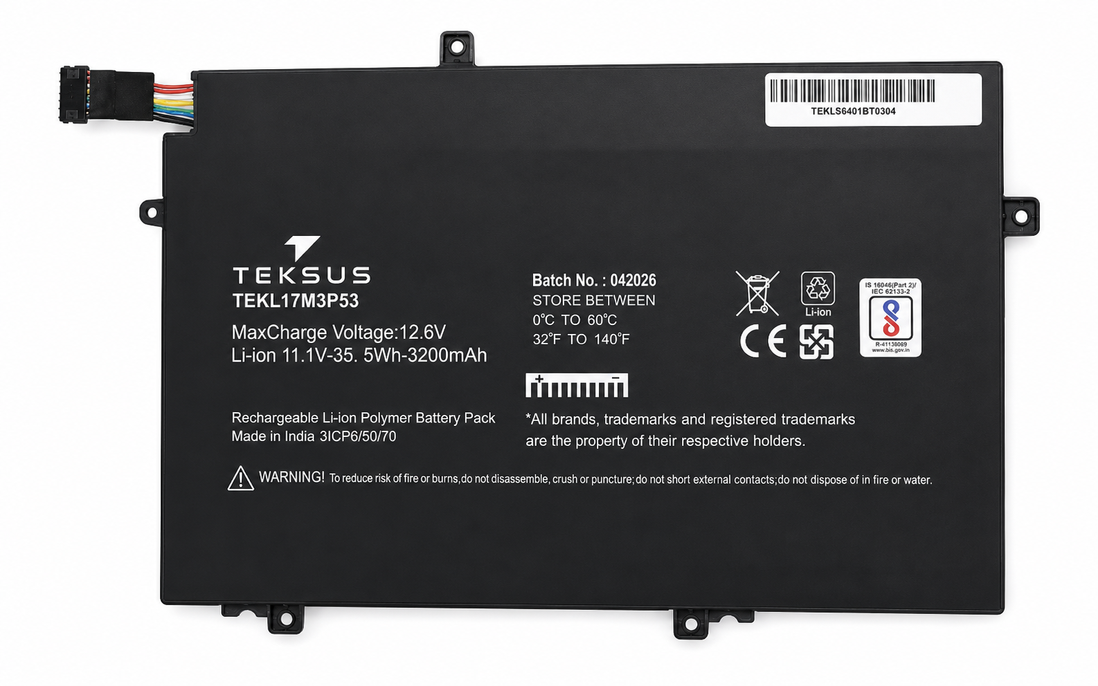 Teksus Laptop Battery Compatible For Lenovo L17M3P53 3C
