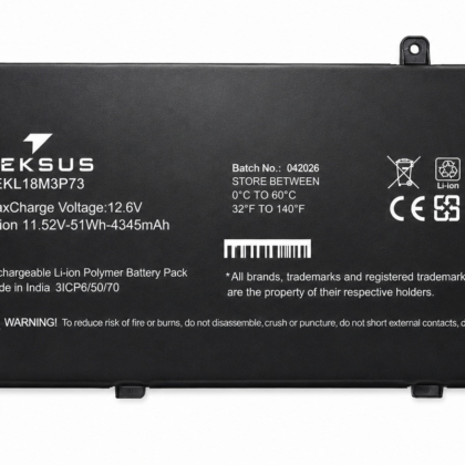 Teksus Laptop Battery Compatible For Lenovo Ideapad L18M3P73 3C
