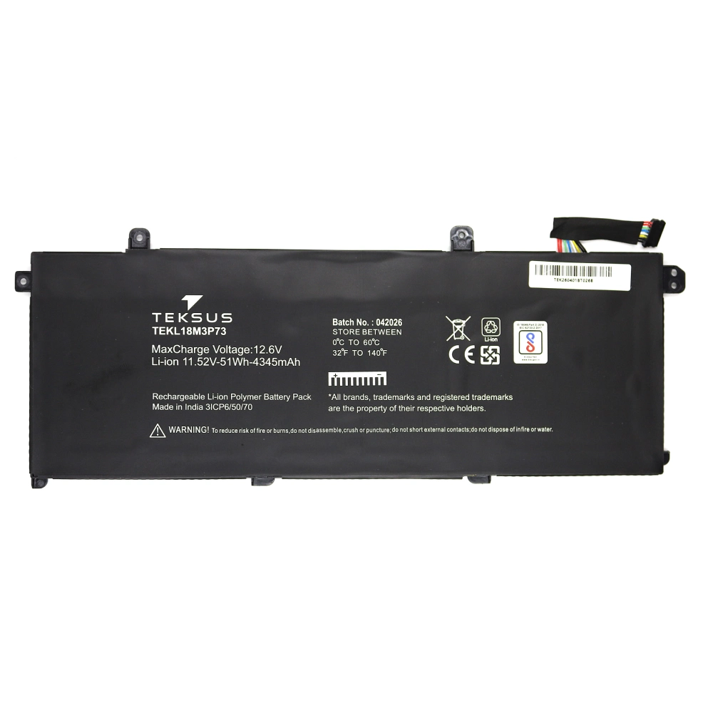 Teksus Laptop Battery Compatible For Lenovo Ideapad L18M3P73 3C