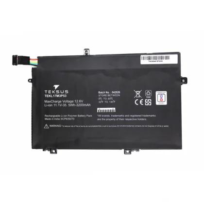 Teksus Laptop Battery Compatible For Lenovo L17M3P53 3C
