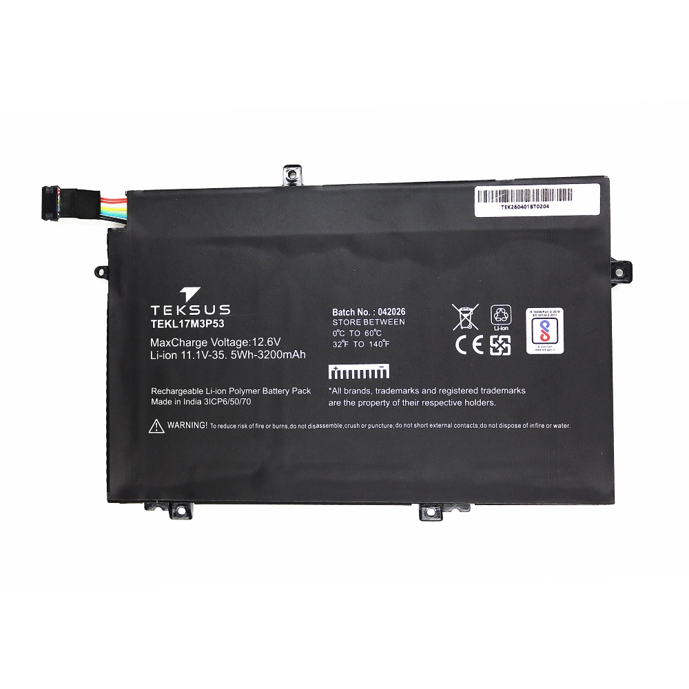 Teksus Laptop Battery Compatible For Lenovo L17M3P53 3C