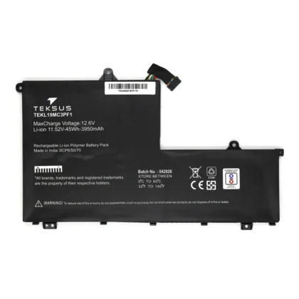 Teksus Laptop Battery Compatible For Lenovo L19C3PF1 3C